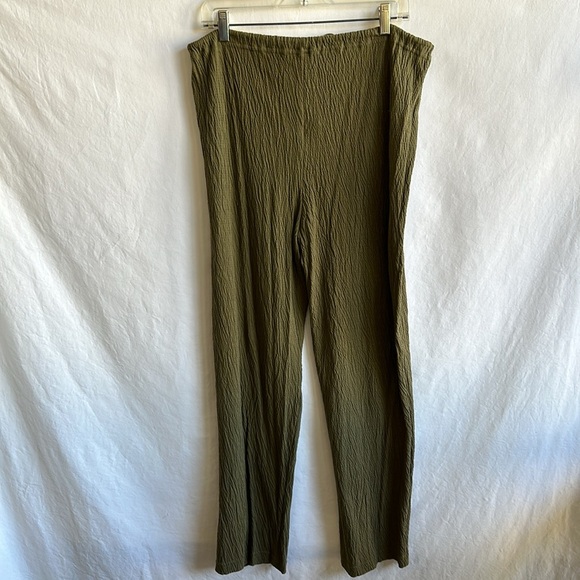 Silverwear olive green textured cotton vest and drawstring pants, size L - Picture 10 of 13